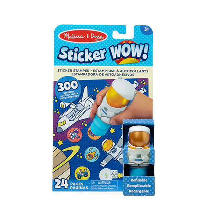 Bloc de actividades y sello de pegatinas Sticker WOW