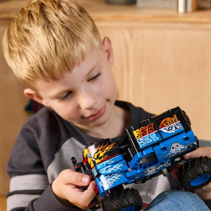 Bloques Monster Jam Grave Digger Fuego y Hielo de 263 piezas