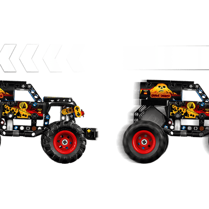 Bloques Monster Jam Grave Digger Fuego y Hielo de 263 piezas