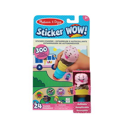 Bloc de actividades y sello de pegatinas Sticker WOW