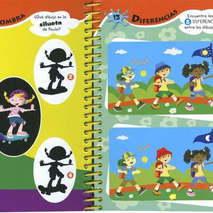 Libro Actividades 50 juegos en vacaciones 56pag 19x17cm