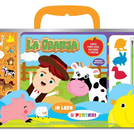 LA GRANJA libro para leer, decorar y pintar