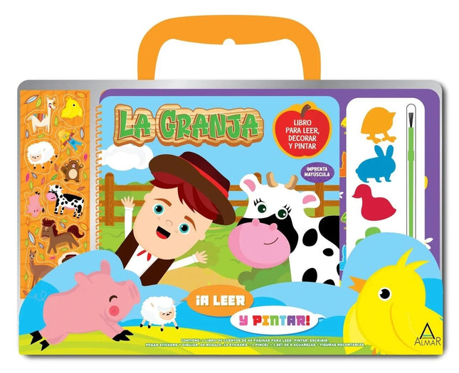 LA GRANJA libro para leer, decorar y pintar