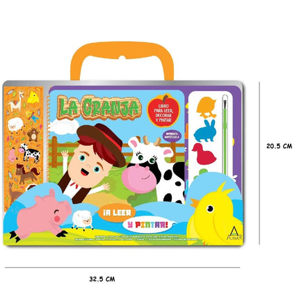 LA GRANJA libro para leer, decorar y pintar