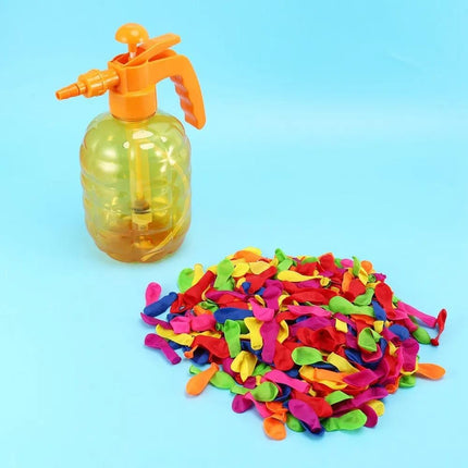 Bomba de Agua Portátil con Globos Inflables 28 x 13 cm – Lanzador de Agua Multifuncional para Juegos, Playa, Alberca y Verano