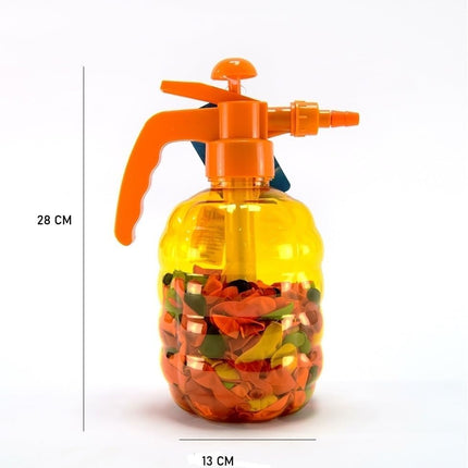 Bomba de Agua Portátil con Globos Inflables 28 x 13 cm – Lanzador de Agua Multifuncional para Juegos, Playa, Alberca y Verano