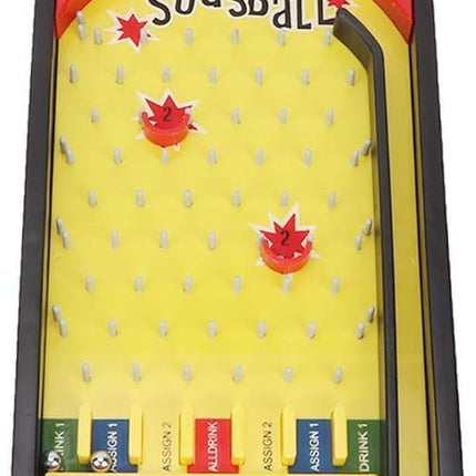 Juego de mesa de Pinball 38x19 cm para Beber con Vasos de Chupito para Fiestas y Bar