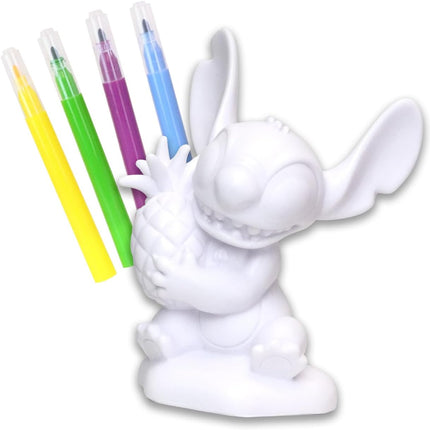 Figura de Vinilo Stitch para Decorar con Marcadores Lavables, Juguete Creativo Reutilizable Disney para Niños, Kit Artístico Infantil de Pintura y Diseño