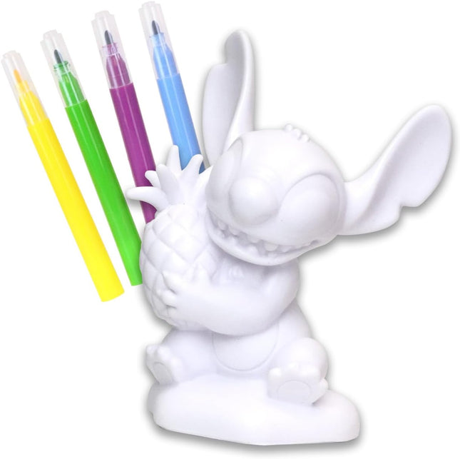 Figura de Vinilo Stitch para Decorar con Marcadores Lavables, Juguete Creativo Reutilizable Disney para Niños, Kit Artístico Infantil de Pintura y Diseño