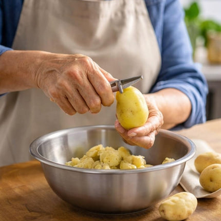 Set de Utensilios de Cocina 8 Piezas Acero Inoxidable con Estuche Organizador para Campamento, Juego de Viaje, portátil, Kit de Viaje