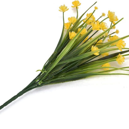 Ramos de Flores de Imitación Amarilla Brillantes Artificiales  para Bodas, Fiesta, Hogar, Jardín, Decoración