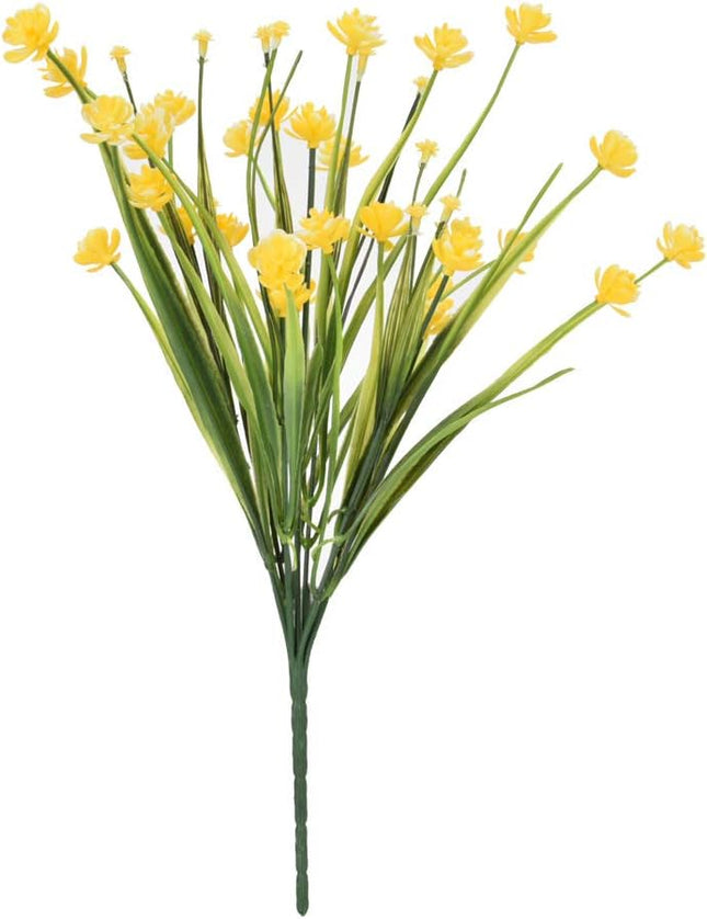 Ramos de Flores de Imitación Amarilla Brillantes Artificiales  para Bodas, Fiesta, Hogar, Jardín, Decoración
