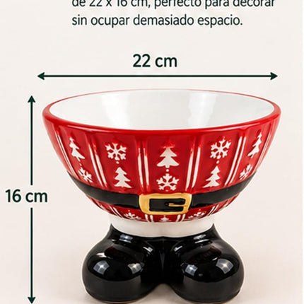 Centro de Mesa Navideño Santa Claus 22 x 16 cm, Decoración de Navidad