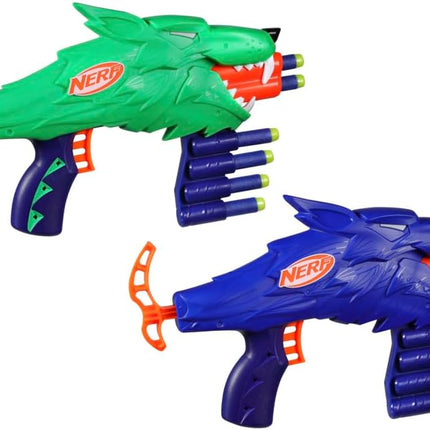 NERF Wild Wolfpack - Incluye 2 lanzadores con 20 Dardos