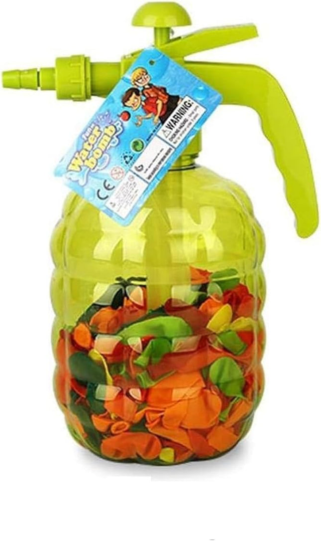 Bomba de Agua Portátil con Globos Inflables 28 x 13 cm – Lanzador de Agua Multifuncional para Juegos, Playa, Alberca y Verano