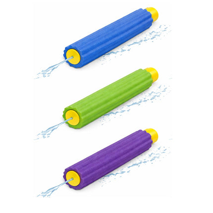 3 Pistola de Agua 25 x 5 cm para Niños y Adultos Colores Variables – Lanzador de Agua para Piscina, Playa y Juegos de Verano