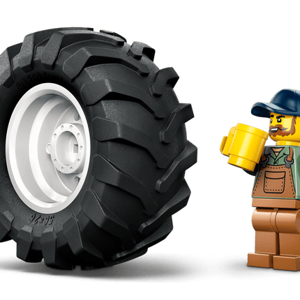 Tractor Armable de Bloques 204 piezas , Juguete de Construcción 10 x 13 x 9 cm