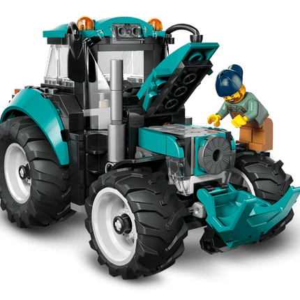 Tractor Armable de Bloques 204 piezas , Juguete de Construcción 10 x 13 x 9 cm