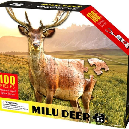 Rompecabezas Venado – 100 Piezas, Juego Educativo y Divertido para Niños, Puzzle de Animales de la Naturaleza 148656 Storyland