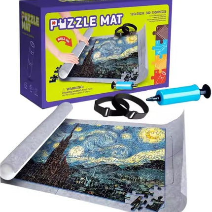Tapete para Rompecabezas 105x70 cm– Alfombra Didáctica para Niños, Juego de Aprendizaje y Diversión Segura