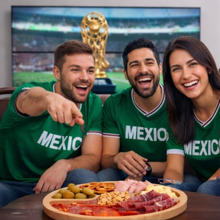 Botanero de Bambú con 5 Espacios 25 cm Ideal para Reuniones, Fiestas y Mundial, Perfecto para Servir Botanas y Convivir con Familia y Amigos