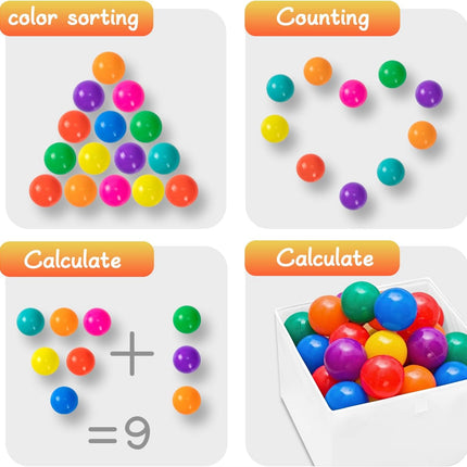 50 pz  Pelotas para alberca por color 8 cm diametro Storyland