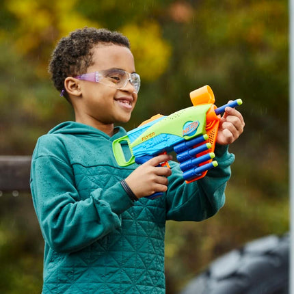 NERF Lanzador Elite Jr Flyer Easy 5 Dardos Elite