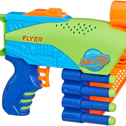 NERF Lanzador Elite Jr Flyer Easy 5 Dardos Elite