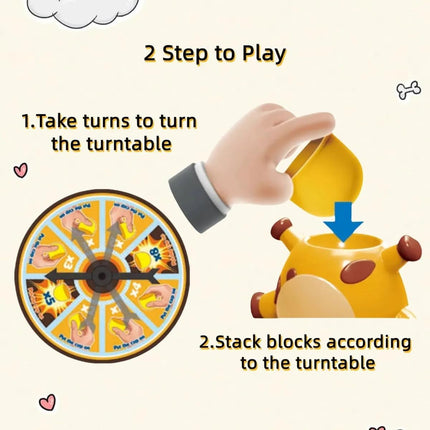 Juego de Mesa Apilar Jirafa – 15 Piezas de Diversión y Habilidad para Niños