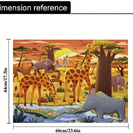 Rompecabezas Migración Maravillosa de Animales 60 Piezas – Diversión y Aprendizaje para Niños Storyland 146188