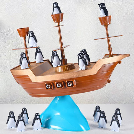 Juego de Mesa Equilibrio Pingüino Pirata – 59 Piezas de Risas y Retos para Niños