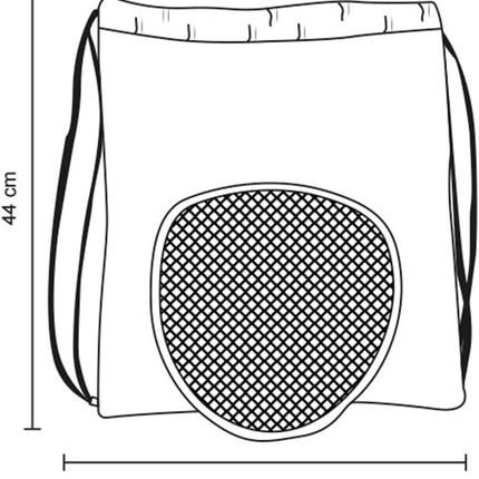 Morral Deportivo de Poliéster con Compartimento para Balón de Soccer y Cierre, Mochila Multifuncional 44 x 38 cm Resistente y Ligera