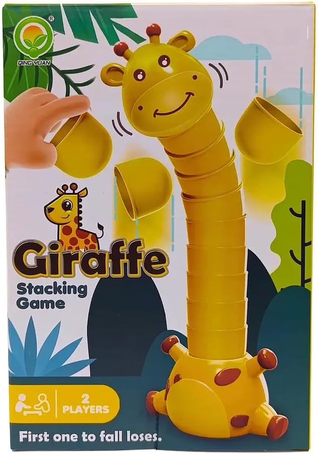 Juego de Mesa Apilar Jirafa – 15 Piezas de Diversión y Habilidad para Niños
