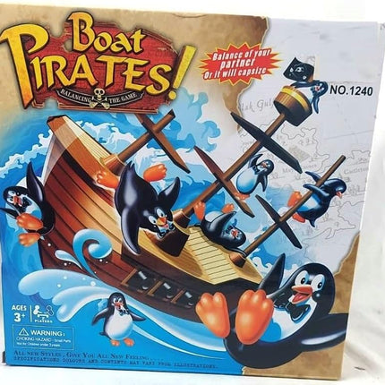 Juego de Mesa Equilibrio Pingüino Pirata – 59 Piezas de Risas y Retos para Niños
