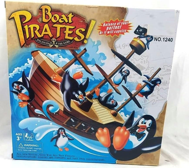 Juego de Mesa Equilibrio Pingüino Pirata – 59 Piezas de Risas y Retos para Niños