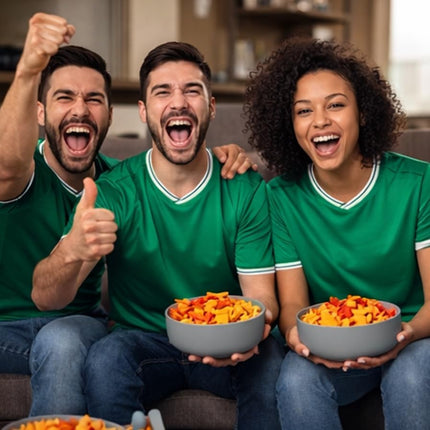 Botanero de silicón gris | Medida 12.5 cm, práctico y fácil de limpiar. Ideales para disfrutar snacks durante el Mundial con estilo.