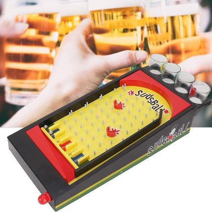 Juego de mesa de Pinball 38x19 cm para Beber con Vasos de Chupito para Fiestas y Bar