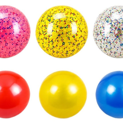 6 Pelotas de Plástico lisa NO. 8 | Balón Ligero para Juegos, Escuela, Playa y Exterior | Colores Surtidos