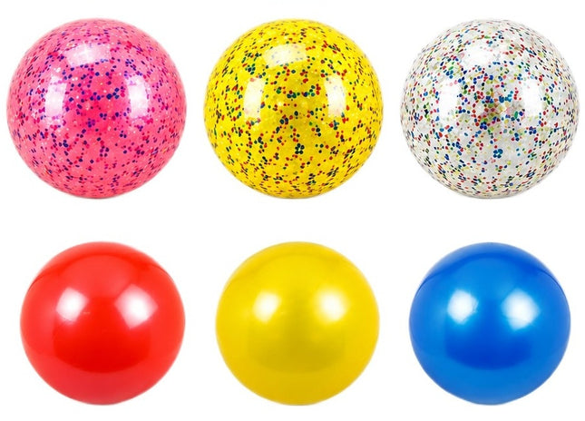 6 Pelotas de Plástico lisa NO. 8 | Balón Ligero para Juegos, Escuela, Playa y Exterior | Colores Surtidos