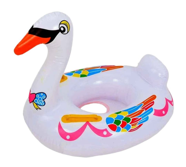 Salvavidas Inflable Cisne 69 cm para Niños – Flotador Infantil para Playa, Alberca y Verano, Diseño Divertido y Seguro