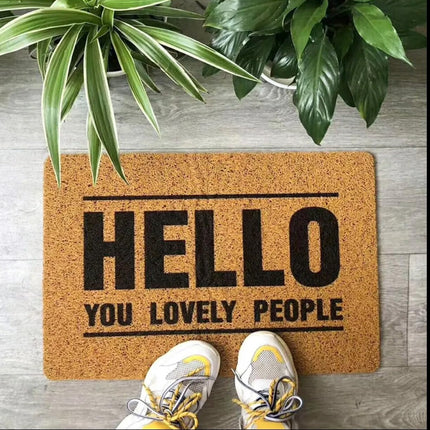 Tapete de entrada Hello Love People