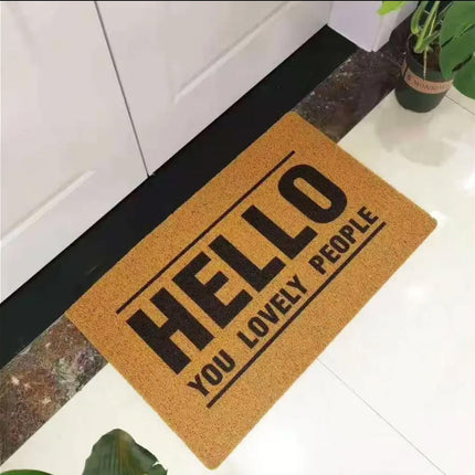 Tapete de entrada Hello Love People