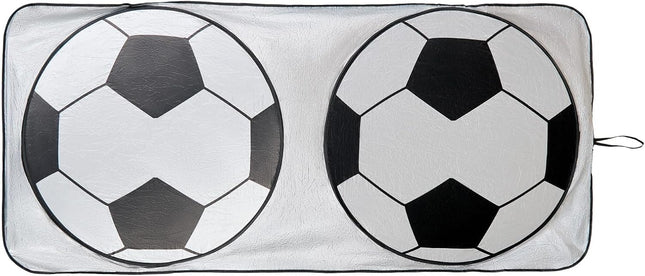 Parasol para Parabrisas de Auto Diseño Balón, Protector Solar Plegable para Carro, Sombrilla Panorámica con Funda 150.5 x 65.5 cm