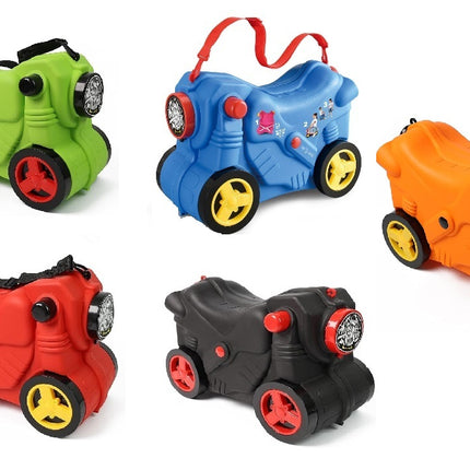 Maleta  Moto colores variables unisex para niños 49x33x24cm. 780262
