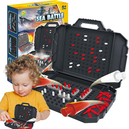 Juego de Mesa Prepararse para la Batalla Marítima – 6 Piezas de Acción y Estrategia Familiar