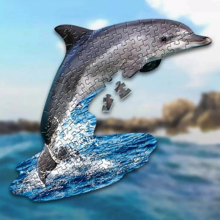 Rompecabezas Delfín 100 Piezas – Puzzle Educativo y Divertido para Niños, Juego de Concentración y Entretenimiento