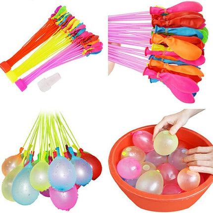 4 Bolsas de Globos Multicolor Llenado Rápido de Agua 32 x10 cm – Accesorio para Llenar Múltiples Globos, Ideal para Juegos de Verano