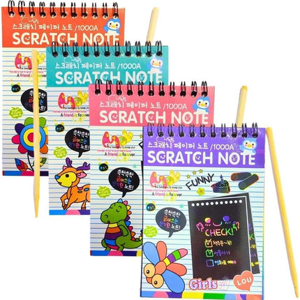Libreta Scratch Note ZP-1212 Paq 10 pz Storyland