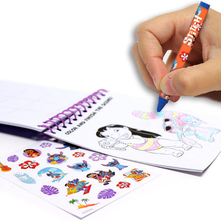 Kit Didáctico Infantil de Creatividad Stitch 5 en 1 para Niños, Incluye Colores, Stickers y Accesorios Creativos, Regalo Ideal