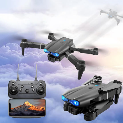 Drone E99 con Cámara 4K WiFi y Control Remoto, Evitación de Obstáculos, Fijación de Altura, Batería Recargable y Video HD